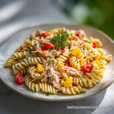 Healthy Tuna Pasta Salad in 20 Minutes: Zesty