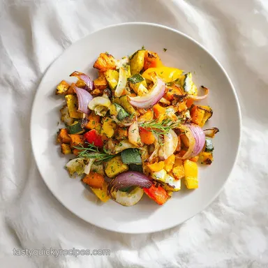 Hearty Roasted Veggie Salad for 4 Servings