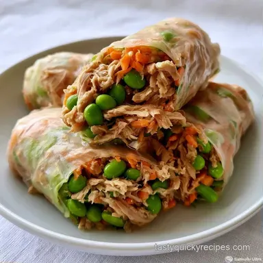 Rice Paper Rolls in 30 Minutes Recipe Card