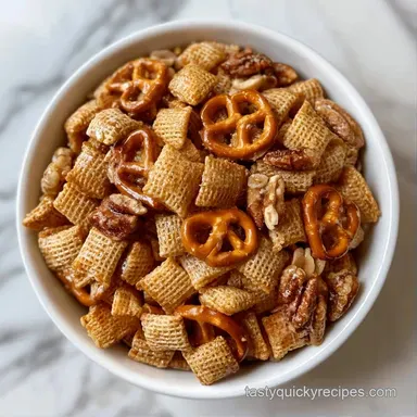 Homemade Chex Mix Recipe: Crispy Recipe Card