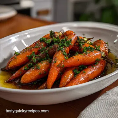 Easter Side Dish with Honey Glazed Carrots in 25 Minutes: Stovetop Caramelized Recipe Card