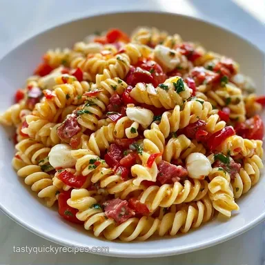 Italian Beach Pasta Salad: Make-Ahead Recipe Card