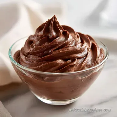 Keto Chocolate Mousse for 4 Servings Recipe Card