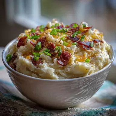 Loaded Mashed Potatoes with Cream Cheese Recipe Card