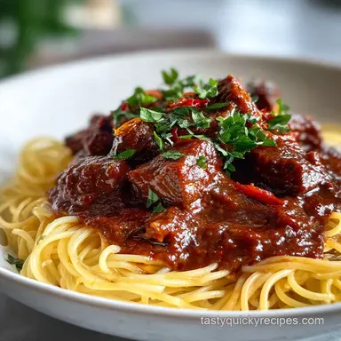 Meat Sauce Recipe for Lasagna - Slow Cooker Method Recipe Card