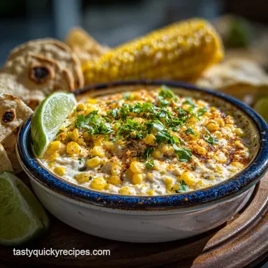 Mexican Street Corn Dip: Slow Cooker Elote Recipe Recipe Card