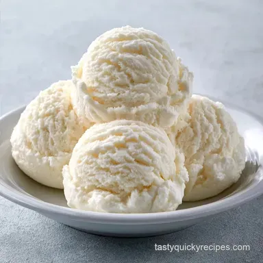 No Churn Vanilla Ice Cream for 8 Servings
