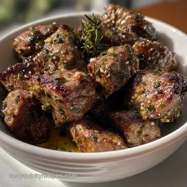 The Best Snack Appetizer For NYE with Garlic Herb Butter: Restaurant Finish Recipe Card