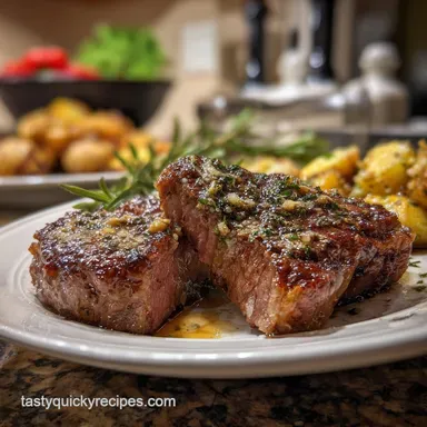 New Years Eve Easy Dinner Idea with Garlic Butter Steak