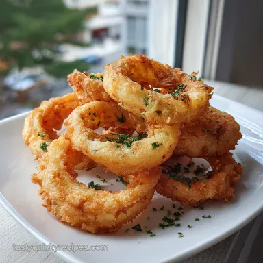 Onion Rings Recipe: Crispy Baked in 20 Minutes Recipe Card