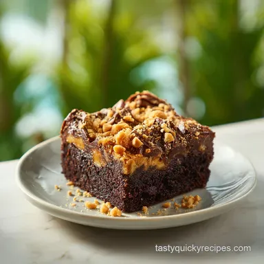 Snickers Brownies for 16 Servings: Rich Velvety Chocolate