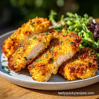 Parmesan Crusted Chicken: Crispy & Juicy (30 Min) Recipe Card