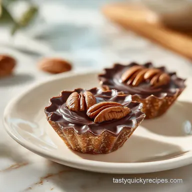 Pecan Lace Cup with Chocolate Filling in 28 Minutes Recipe Card