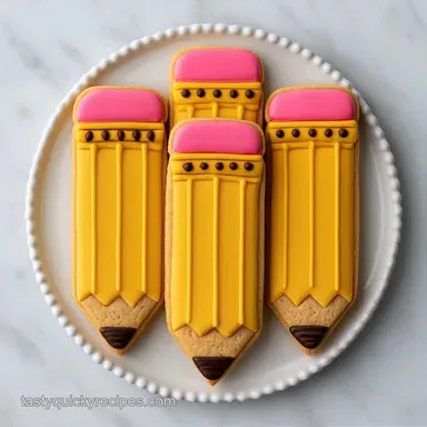 Pencil Cookies for Back to School: Crispy Recipe Card