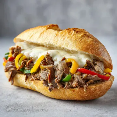 Philly Cheesesteak Recipe for 4 Servings