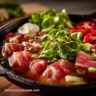 Pork Sirloin Shabu Shabu: Easy Japanese Hot Pot Recipe