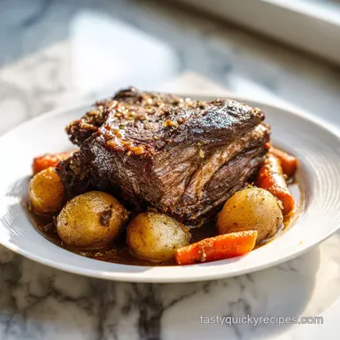 Pot Roast Crock Pot: Tender Beef Roast for 7 Servings