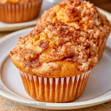 Pumpkin Apple Muffins for 12 Servings Recipe Card