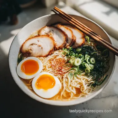 Homemade Ramen in 45 Minutes: Silky Broth Recipe Card