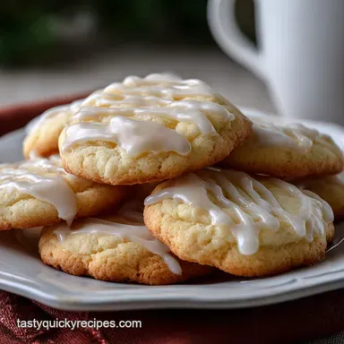 Cookie Frosting: Quick Setting Vanilla Glaze for Decorating Recipe Card