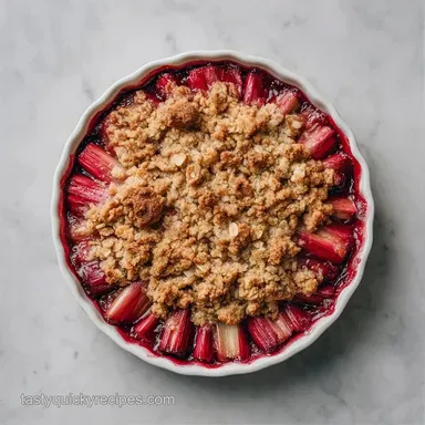 Quick Spring Rhubarb Dessert in 55 Min Recipe Card