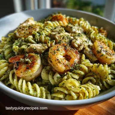 Recipe with Pesto and Pasta in 20 Minutes | Creamy Garlicky