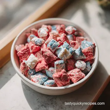 Red White and Blue Puppy Chow in 40 Minutes
