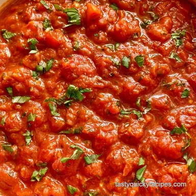 Cherry Tomato Sauce in 40 Minutes Recipe Card