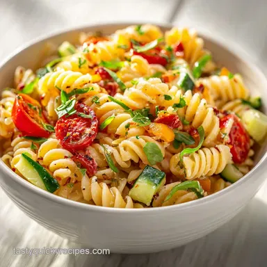 Rotini Pasta Salad for 10 People: Creamy and Crisp