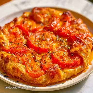 Rustic Tomato Galette for 4 Servings Recipe Card