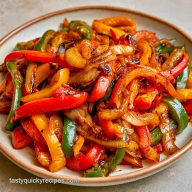 Saut&eacute;ed Bell Peppers for 4 Servings
