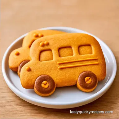 School Bus Cookies in 27 Minutes