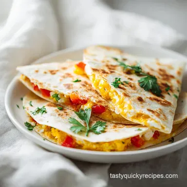 Breakfast Quesadillas in 20 Minutes with Fluffy Scrambled Eggs