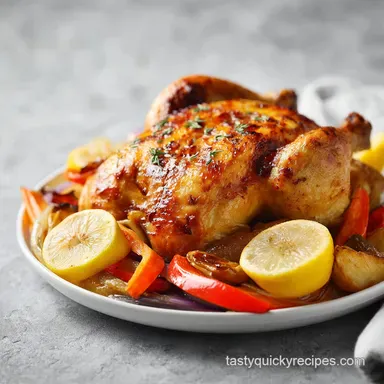 Lemon Herb Chicken and Vegetables for 4 Recipe Card