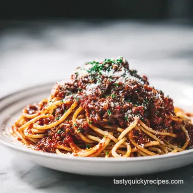 Spaghetti Sauce Recipe with Pork & Beef for 8 Recipe Card