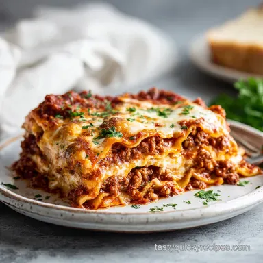 Easy Lasagna Recipe with Ricotta in 1h 5min