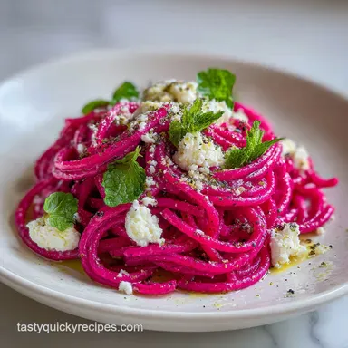 Pink Pasta: Party-Ready Creamy Roasted Beet Sauce Recipe Card
