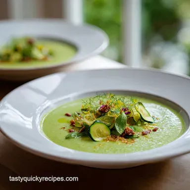 Easy Zucchini Soup in 25 Minutes Recipe Card