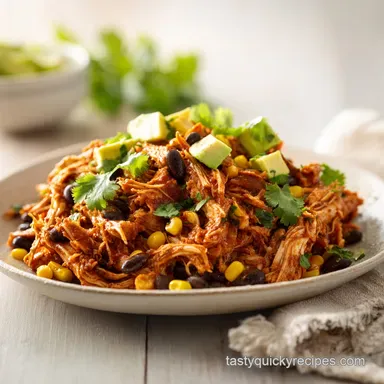 Chicken Burrito Bowls for 6 Servings Recipe Card