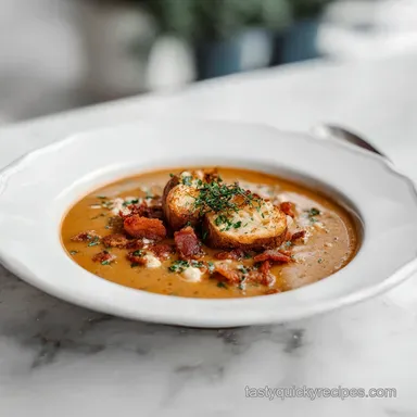 Slow Cooker Loaded Baked Potato Soup for 8 Servings Recipe Card