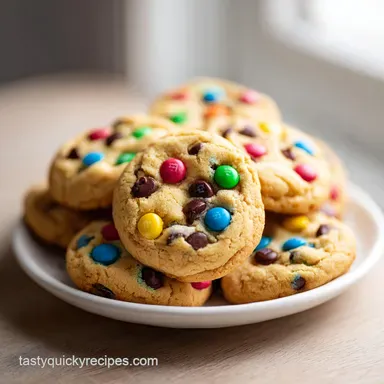 Soft Batch Mini MM Cookies in 18 Minutes: Velvety Centers