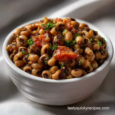 Black Eyed Peas Recipe: Smoky Southern Comfort Food Recipe Card