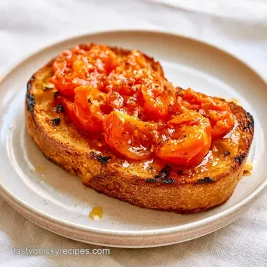 Crispy Tomato Bread in 12 Minutes