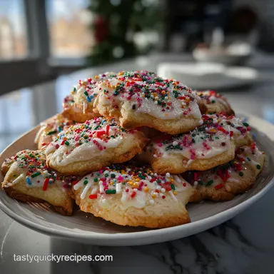 Festive Holiday Cookie: Sparkling Sugar Recipe Recipe Card
