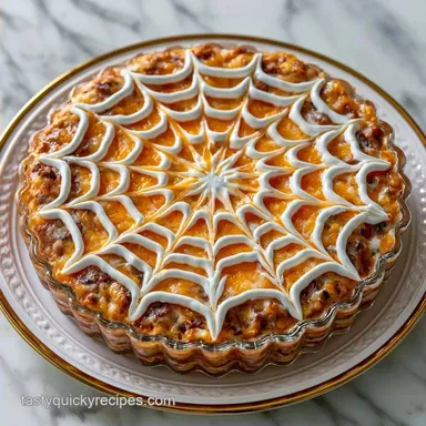 Spider Web Taco Dip for 10 Servings