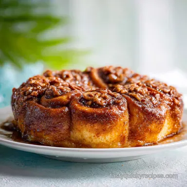 Sticky Bun Cake with Pecan Glaze and Buttery Crumb