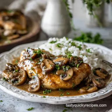 Stuffed Chicken Marsala for 4 Servings
