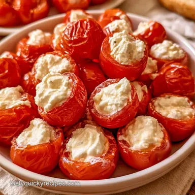 Stuffed Mini Tomatoes in 20 Minutes Recipe Card