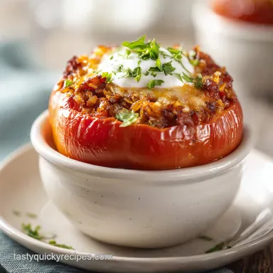 Stuffed Paprika Recipe with Rice for 6 Servings