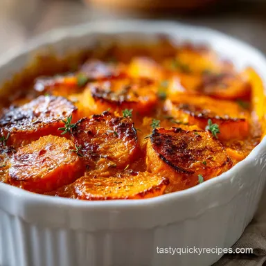 Sweet Potato Casserole with Brown Sugar Recipe Card